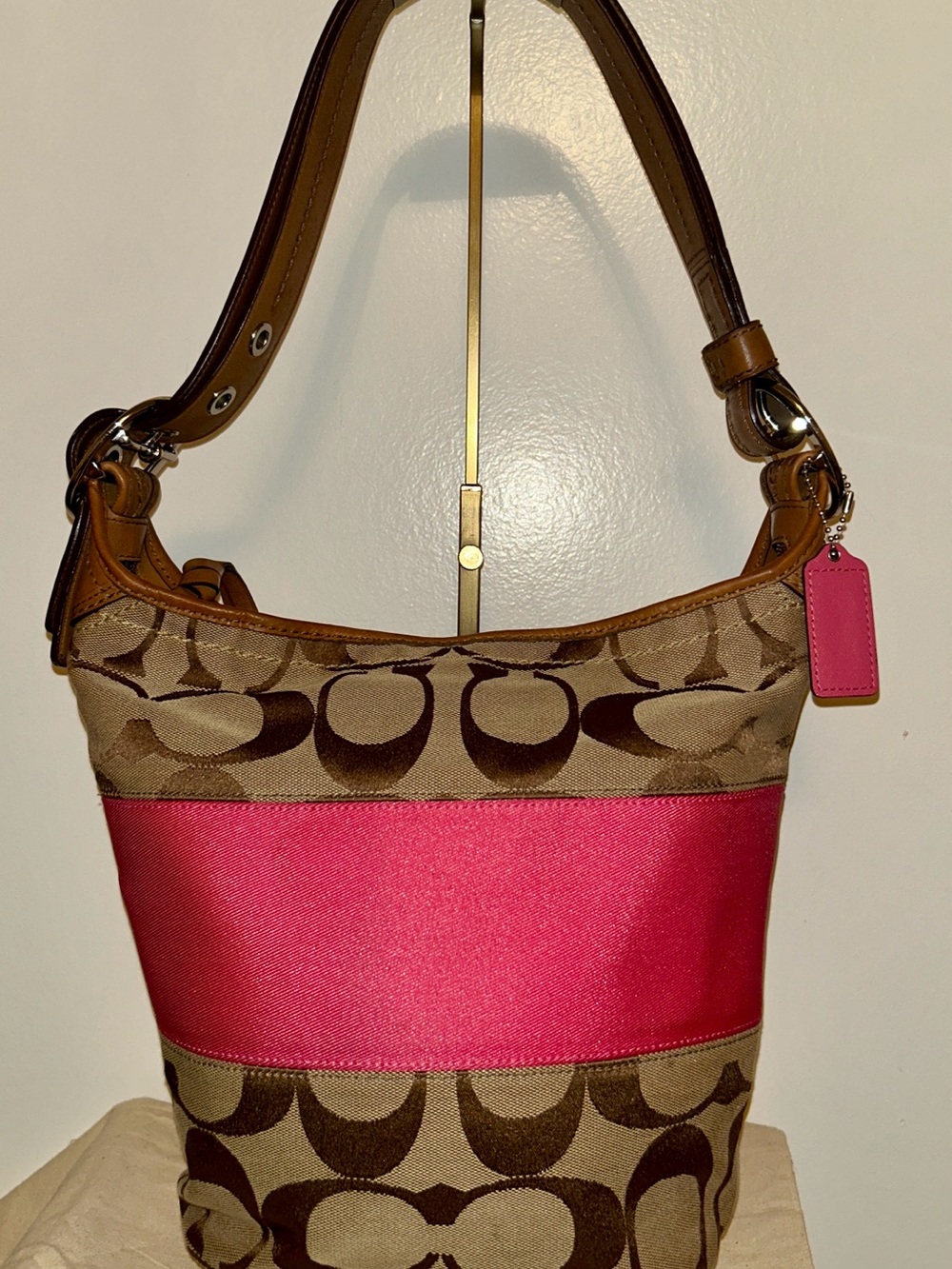 Coach Signature Rugby Duffle Bucket bag Y2K Bleeker